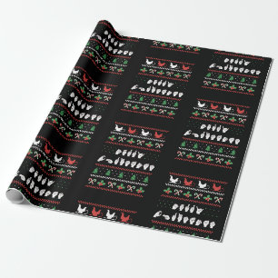 Papier Cadeau Joyeux Noël - Langue des Signes Américaine I