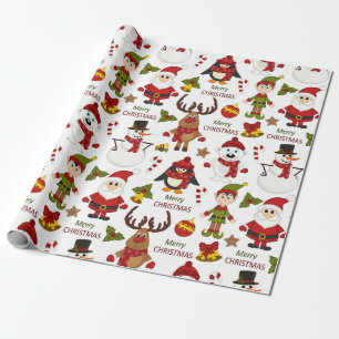 Papier Cadeau Joyeux Noël les enfants