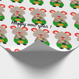 Papier Cadeau Joyeux Noël, nouvel an, Noël, joyeux, rat