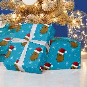 Papier Cadeau Joyeux Noël Patate