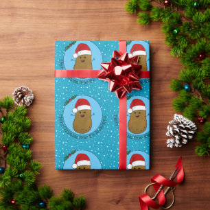 Papier Cadeau Joyeux Noël Pomme de terre Personnalisé