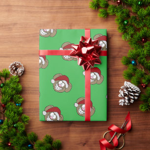 Papier Cadeau Joyeux Noël Santa Souris Screwball Graphics