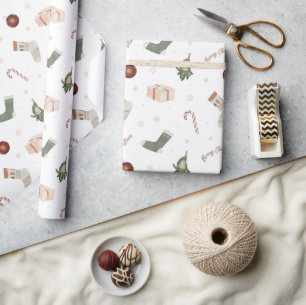 Papier Cadeau Joyeux Noël Stockages Présents Cadeau de Noël
