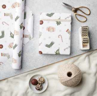 Papier Cadeau Joyeux Noël Stockages Présents Cadeau de Noël