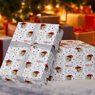 Papier Cadeau Joyeux Noël Vegan, Citation Drôle Tofu