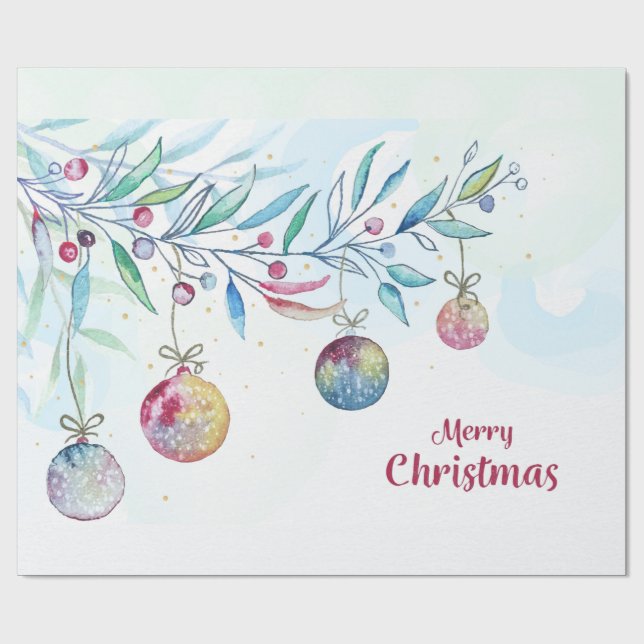 Papier Cadeau Joyeux papier d'enveloppement de Noël (Plat)