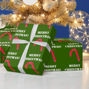 Papier Cadeau Joyeux papier d'enveloppement de Sucre de canne ro