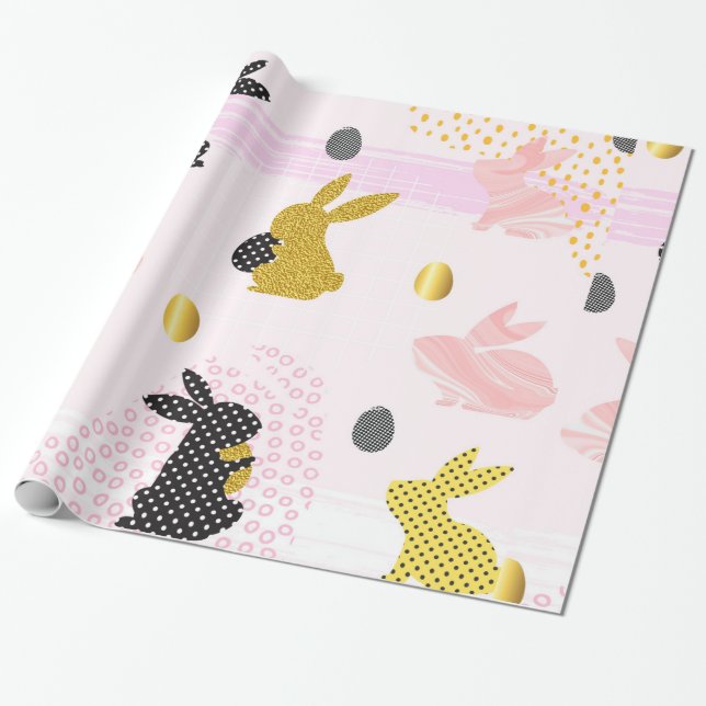 Papier Cadeau Joyeux Pâques (Déroulé)