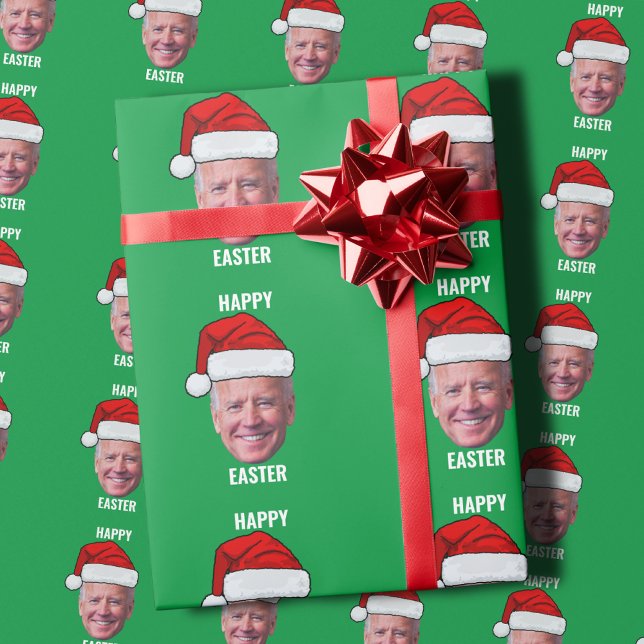 Papier Cadeau Joyeux Pâques Joe Biden 4 juillet (Créateur téléchargé)