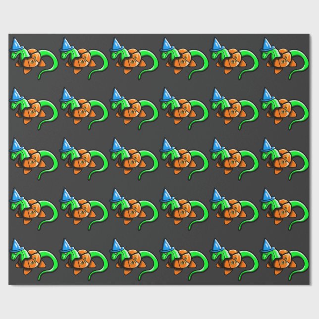 Papier Cadeau Joyeux Samhain ! ! (Plat)