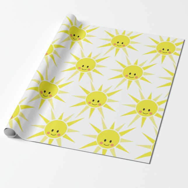 Papier Cadeau Joyeux soleil (Déroulé)