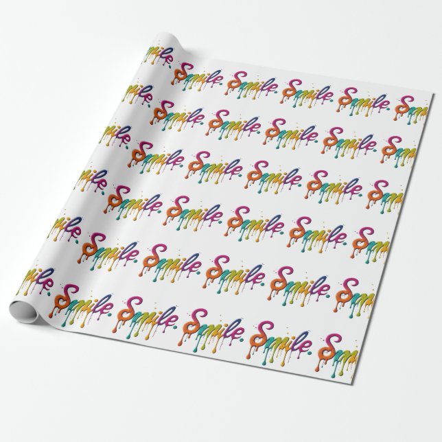 Papier Cadeau Joyeux sourire (Déroulé)
