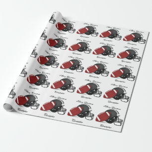 Papier Cadeau Joyeux sport de Noël personnalisé