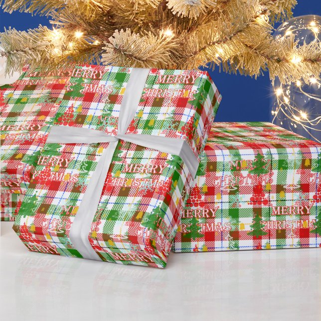 Papier Cadeau Joyeux tatan décoratif de Noël (Créateur téléchargé)