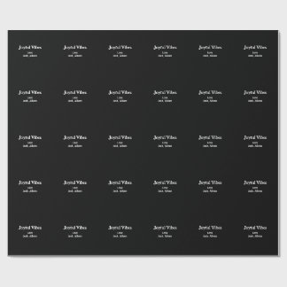 Papier Cadeau Joyful Vibes green Christmas holidays love family