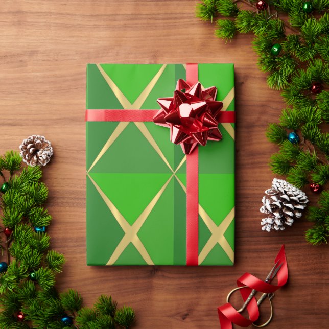 Papier Cadeau Joyoux Noel Vert (Cadeau de vacances)