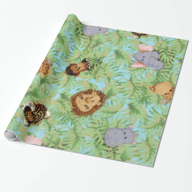 Papier Cadeau Jungle Budies (Déroulé)