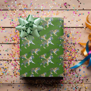 Papier Cadeau Jungle Motif animal tigre