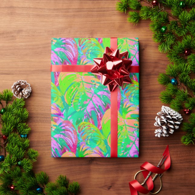 Papier Cadeau Jungle Psychédélique Alien Psychotique (Cadeau de vacances)