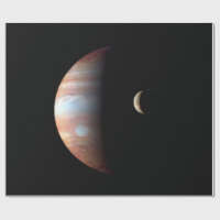 Jupiter Géant Gaz Planète & Io Galilée Lune