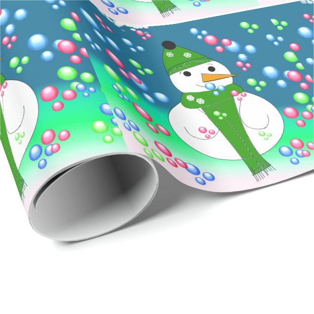 Papier Cadeau Juste en train de souffler des bulles (Coin rond)