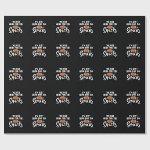 Papier Cadeau Juste ici pour les snacks de football américain dr