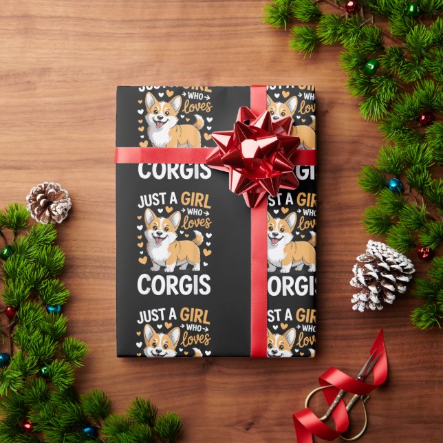 Papier Cadeau Juste Une Fille Qui Aime Les Corgis (Cadeau de vacances)