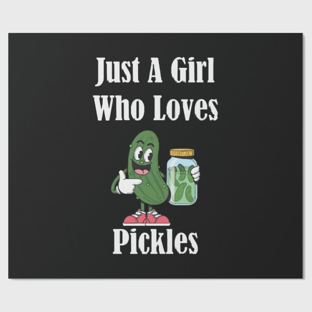 Papier Cadeau Juste une fille qui aime les pickles Pickle (Plat)