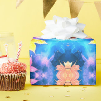 Papier cadeau Kaleidoscope à motifs floraux -