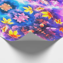 Papier cadeau Kaleidoscope à motifs floraux -