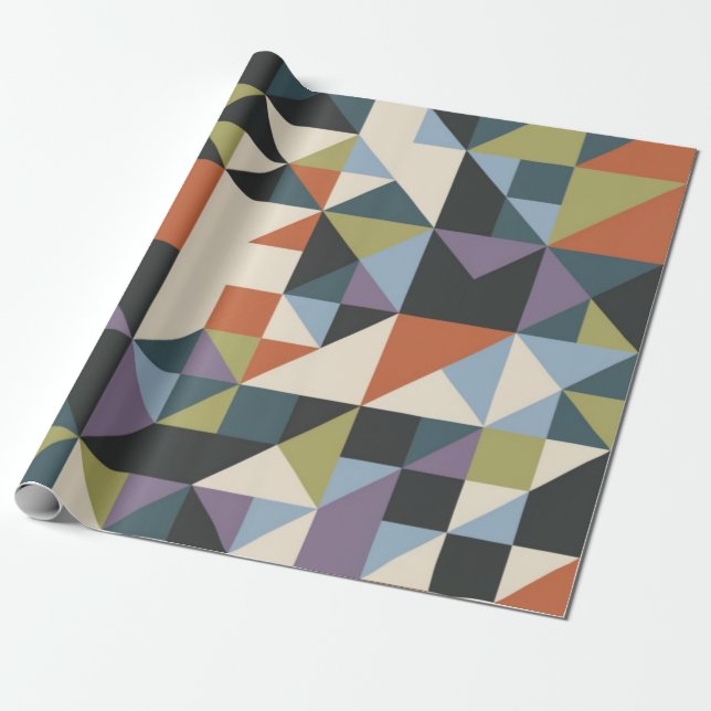 Papier Cadeau Kaleidoscope géométrique (Déroulé)
