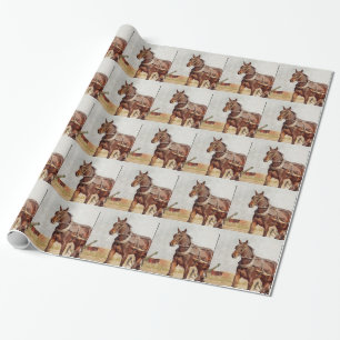 Papier Cadeau Kalona, Iowa Amish Horse et Buggy