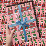 Papier Cadeau Kamala Custom Face photo Elf Christmas Funny Pink<br><div class="desc">Photo personnalisée Face Elf Christmas Funny Kamala harris Rose, Remplacez le visage de cet elfe par votre photo préférée (assurez-vous de recadrer autant que possible sur le visage et utilisez une application pour enlever l'arrière - plan) et personnalisez ce drôle de papier d'enveloppement de Noël avec votre enfant, mari, ou...</div>