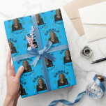Papier Cadeau Kamala Harris Christmas Blue<br><div class="desc">Papier d'enveloppement bleu de Noël Kamala Harris</div>