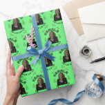 Papier Cadeau Kamala Harris Christmas Green<br><div class="desc">Papier vert de Noël Kamala Harris</div>