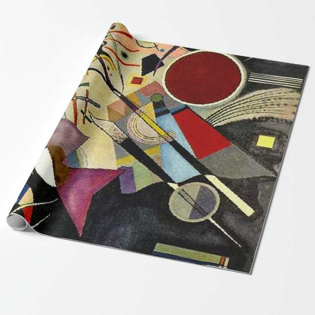 Papier Cadeau Kandinsky - Accompagnement noir (Déroulé)