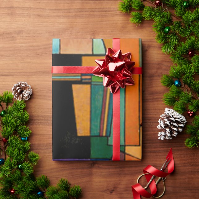 Papier Cadeau Kandinsky - Interprétation Abstraite (Cadeau de vacances)