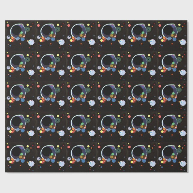 Papier Cadeau Kandinsky - Plusieurs Cercles (Plat)