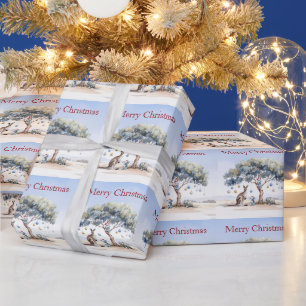 Papier Cadeau Kangourous Koalas Ornithorynque Noël Gumtree Boule