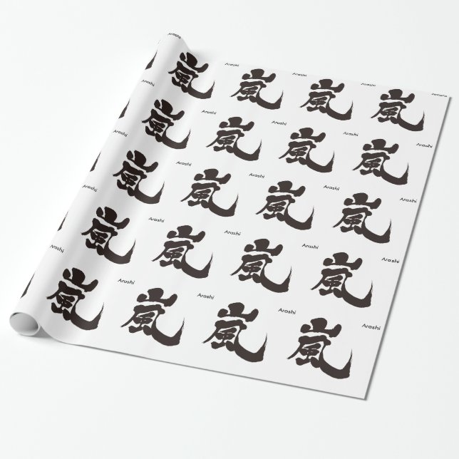 Papier Cadeau [Kanji] Arashi (Déroulé)