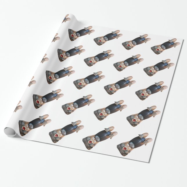 Papier Cadeau Kappa 河童 Handstand (Déroulé)