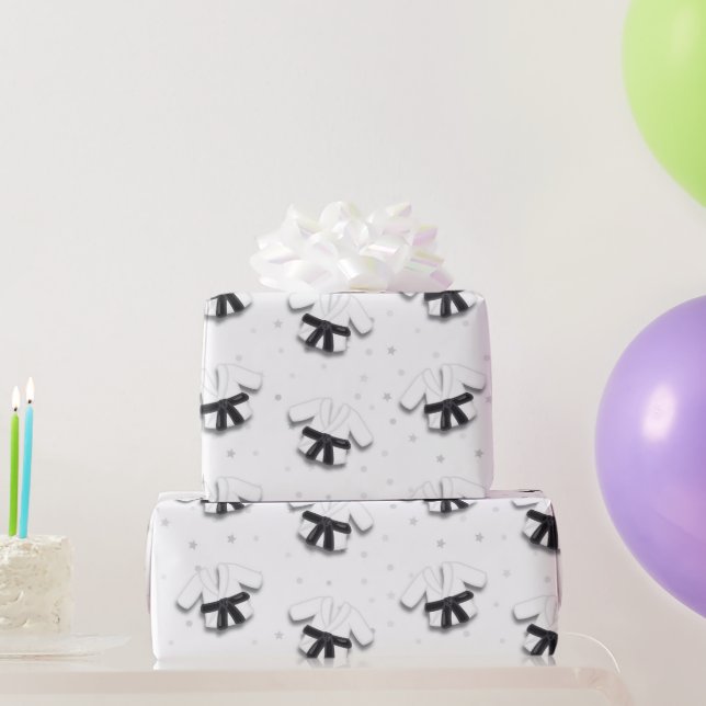 Papier Cadeau Karate Motif (Cadeaux de fête)