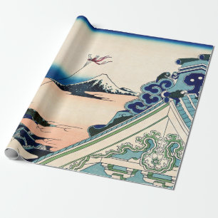 Papier Cadeau Katsushika Hokusai - Asakusa Honganji temple, Edo