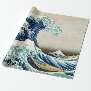 Papier Cadeau Katsushika Hokusai - La Grande vague au large de K