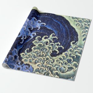 Papier Cadeau Katsushika Hokusai, Vintage japonaise de la vague 