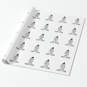 Papier Cadeau KEEP CALM et LOVE NEW YORK personnalisables