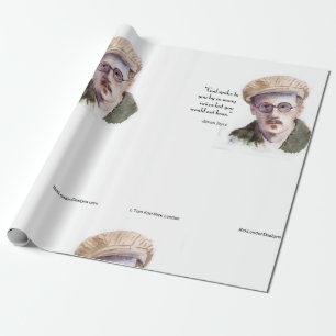 Papier Cadeau Kerr/London Citation James Joyce & "Dieu a parlé"