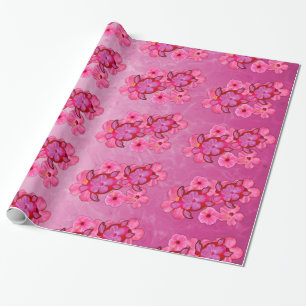 Papier Cadeau Ketmie et tortues roses de Honu
