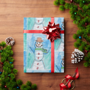 Papier Cadeau KidsArt for CHOC - Snowman Happiness