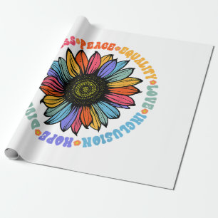 Papier Cadeau Kindness Peace Equality Love Hope Diversity Human